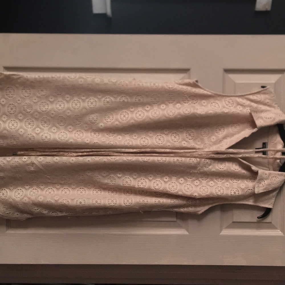 Tan lace dress